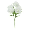 thumbnail image 2 of (4 pack) 13-inch Artificial Silk White 5 Heads Carnation Flowers Pick, for Indoor Use, by Mainstays, 2 of 9