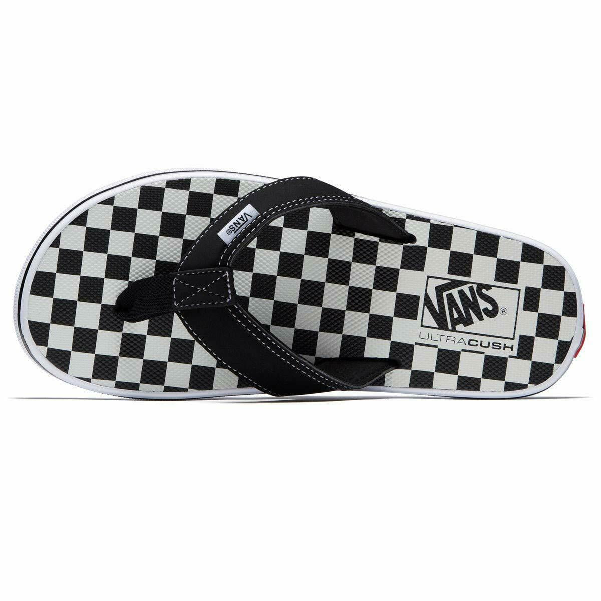 rulle Sprede Intens Vans LA Costa Lite Thong Sandals Checkerboard Black Men's Flip Flops Size  12 - Walmart.com