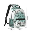 thumbnail image 2 of Disketp Not All Who Wander Are Lost1 Backpack - Comfortable Daypack with The right laptop for you Spacious Main Compartment & other poket - {designName} print, 2 of 6