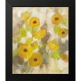 thumbnail image 2 of Vassileva, Silvia 12x14 Black Modern Framed Museum Art Print Titled - Floating Yellow Flowers III, 2 of 5