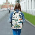 thumbnail image 5 of ALAZA Cars Tree Backpack Elementary School Bag Bookbag Travel Rucksack, 5 of 7
