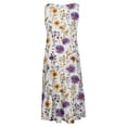 thumbnail image 4 of Ovzne Robes pour Femmes 2025 Robe Mode Féminine Vacances Été Couleur Unie Sans Manches Fête Plage Robe Printemps Robe Imprimée Liquidation, 4 of 6
