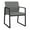 Asteroid, variant on Gansett Reception Waiting Room Healthcare Guest Chair / Black Steel / Light Gray