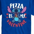 thumbnail image 3 of Lilo & Stitch - Pizza Is My Valentine - Men's Short Sleeve Graphic T-Shirt, 3 of 5