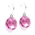 thumbnail image 4 of Juego de aretes y cadena ZVEZDA con dije corte Classic plata mexicana ley .925 Rosa, 4 of 5