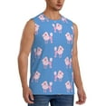 thumbnail image 2 of Pofeuu Cute Poodle Dog Print Men's Muscle T-Shirt, Sleeveless, Muscle Tank, Classic Muscle Tee Top For Men Casual Sleeveless Muscle T-Shirt Trendy Clothes-XX-Large, 2 of 7