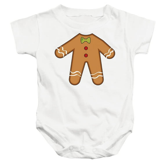 Christmas Gingerbread Man Unisex Infant Snap Suit for Baby