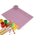 thumbnail image 4 of TOPINCN Tapete De Pintura De Silicona, Tapete De Arte Resistente Y Suave Con Taza Y Paleta De Colores, Protector De Mesa Con Bandeja De Pintura Grande, Tapete Para Manualidades, 4 of 7