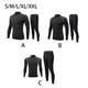 thumbnail image 3 of Qarigey Ropa deportiva para hombre, traje deportivo para correr, ejercicio, gimnasio, traje deportivo elástico transpirable, chándal con cremallera de Pijama gris negro SG Qarigey AP013099-14B, 3 of 6
