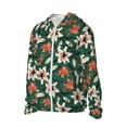 thumbnail image 2 of Xecao Lilies Flowers for Sun Shirt-A lightweight, hoodie-style long-sleeve UV protection garment designed for other outdoor activities., 2 of 9