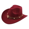 thumbnail image 3 of Chapeau de Cowboy Classification des Produits Style Western avec Bandeau Classique pour Hommes et Femmes, 3 of 4