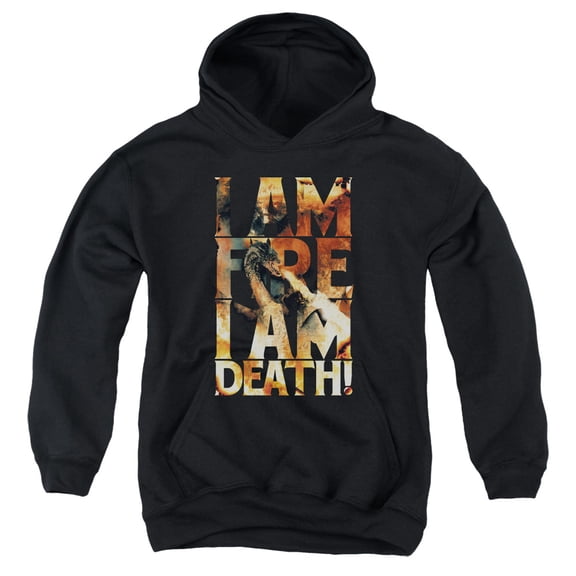 Hobbit - I Am Fire - Youth Hooded Sweatshirt - X-Large