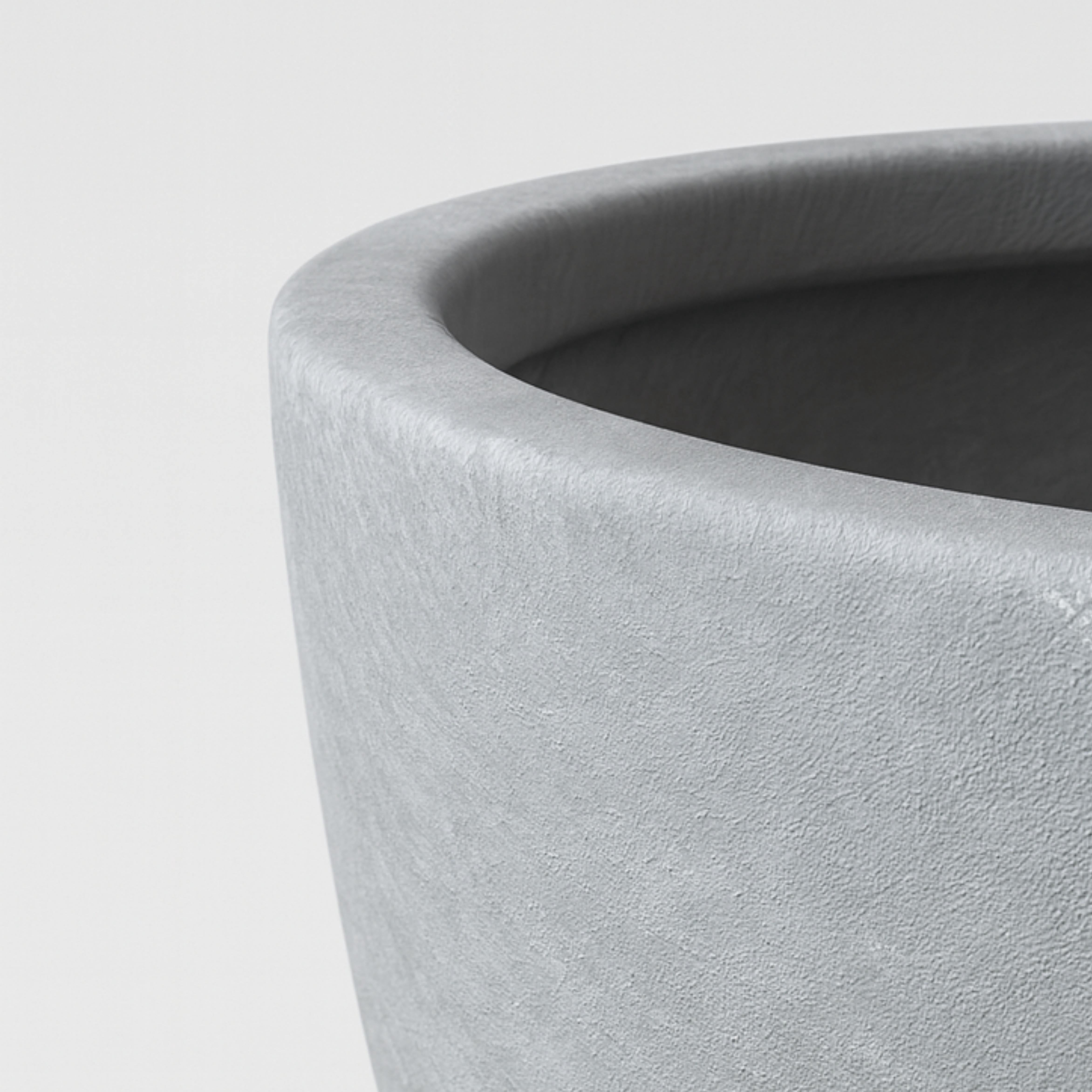 LeisureMod Dahlia Mid-Century Tapered Round Planter, Fiberstone & MgO Clay, Indoor/Outdoor Plant Pot