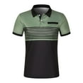 thumbnail image 4 of Sopiago Mens Golf Shirts Short Sleeve Knit Polo Shirts Collared Slim Fit T Shirts Green,L, 4 of 4