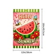 thumbnail image 4 of Amhnf Hello Summer Watermelon Garden Flag With Bees And Flowers For Home Outdoor Garden Yard Decor 12x18 inch, 4 of 5