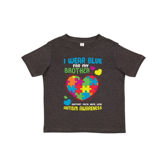 Inktastic I Wear Blue for My Brother Autism Awareness Boys or Girls Toddler T-Shirt