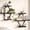 Black, variant on Floating Shelves, Wall Shelf Set of 2, Wall Mounted Shelves, 3-Tier Hanging Wall Shelves for Bathroom, Living Room, Bedroom, Kitchen, Office (Rustic Brown)