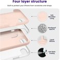 thumbnail image 2 of iPhone SE Case,iPhone 8 Case,Ultra Slim Fit Phone Cases Liquid Silicone Cover with Full Body Soft Bumper Protection Anti-Scratch Shockproof Case Compatible with iPhone SE/8/7 4.7 inch (Pink), 2 of 12