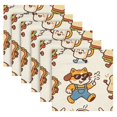 thumbnail image 6 of Iauyy Satin Napkins Set of 4- Dog Cat Sandwich DIY Printing Decoration Cloth Napkin- Easy Care for Home/Party, 6 of 8