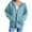 Light Blue, variant on Hoodies for Women Zip Up Jacket with Hood Full Zip Coats Cardigan Hooded Tops Pockets Long Sleeve Fleece Lined Hoody Tops Autumn Winter Warm Hoodie Solid Color Sweaters