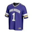 thumbnail image 2 of GameDay Greats #1 Purple James Madison Dukes Lightweight Collegiate Football Fashion Jersey, 2 of 4