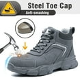 thumbnail image 4 of Sogetch Waterproof Steel Toe Work Boots for Men Women Non-Slip Industrial Construction Safety Shoes, 4 of 9
