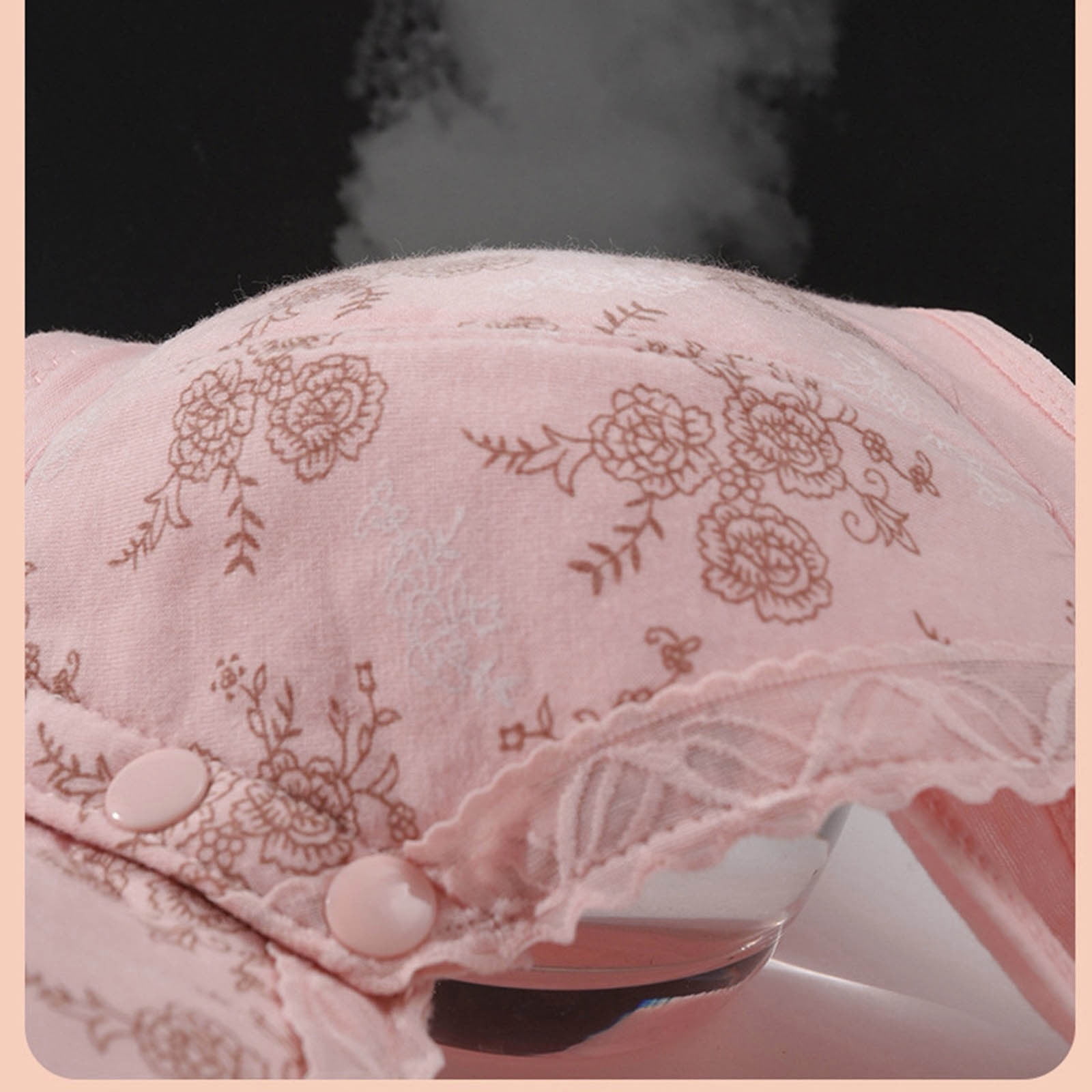 CLOISE Bras for Older Women Front Closure Plus Size 4 Pack Front Closure No Underwire Bras for Seniors Wireless Full Coverage Push up Front Snap Bra Older Women Lace Everyday Bras White 2XL