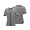 thumbnail image 4 of qolati Boys Girls Baseball T-Shirts Soft Summer Short Sleeve Button Down Shirts Loose Hip Hop Sport Shirt Tops for Kids Size 3-15 Years, 4 of 7