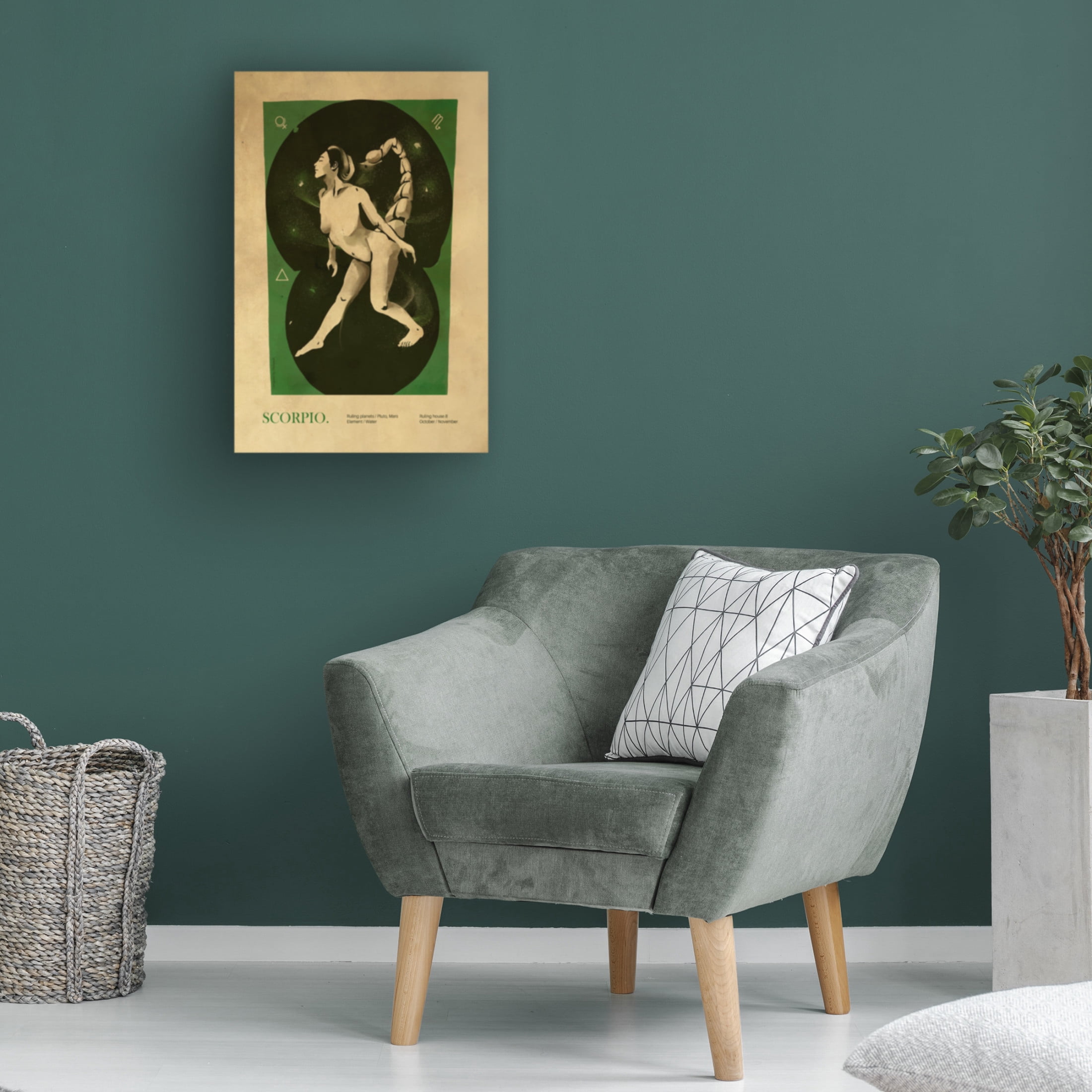 Trademark Fine Art Dionisis Gemos Scorpio print Canvas Wall Art