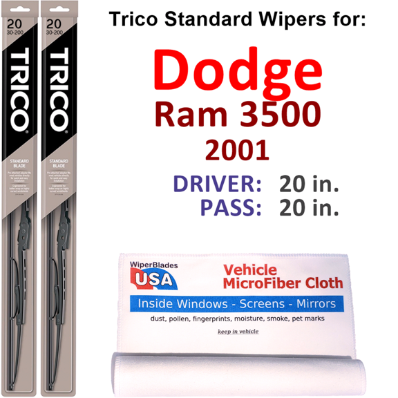 2001 Dodge Ram 3500 Wiper Blades (Set of 2)