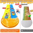 thumbnail image 2 of Tobogán acuático iGeekid de 9 m con rociador para niños y adultos con Acc, 2 of 6
