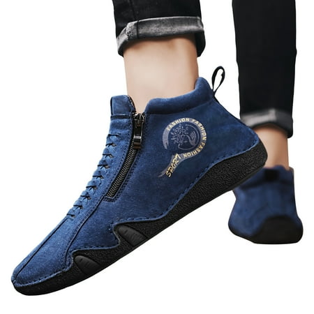 

Chnzic Spring And Autumn Men s Leather Shoes Korean Fashion Zipper Short Boots Shoe
