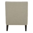 thumbnail image 5 of Bowery Hill 19"H Button-Tufted Fabric Accent Chair in Beige/Warm Walnut, 5 of 10