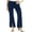 Dark Denim, variant on Feinuhan Womens High Waist Distressed Slit Denim Jeans Long Pants with Pockets, Dark Denim, Medium