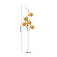 thumbnail image 2 of Artificial Velvet Pumpkin Pick with Branches & Berries, Fall Floral Arrangement Supply, Summer to Fall Decor for Vase, Wreath Making, Thanksgiving, Halloween and Seasonal Home Decoration, Yellow, 2 of 6