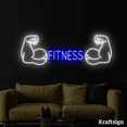 thumbnail image 3 of Craftnamesign Fitness Neon LED Sign, Men Cave Decor, Gym Room LED Signs, 3 of 4