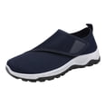 thumbnail image 2 of NexTorq Men's Breathable Mesh Walking Shoes Adjustable Strap Slip On Non-Slip Lightweight Casual Sneakers for Daily Wear Blue 44, 2 of 9