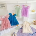 thumbnail image 3 of Vestido de malla con alas de mariposa para niñas Vestido de princesa para niñas pequeñas Vestido de pieza, 3 of 6