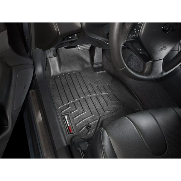 Weathertech Floor Liner 443501 FloorLiner; Molded Fit; Black; Thermoplastic Polyolefin TPO; 2 Piece