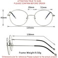 thumbnail image 3 of LifeArt Blue Light Blocking Glasses, Anti Eyestrain, Computer Reading Glasses, Gaming Glasses, TV Glasses for Women Men, Stylish Unisex Alloy Round Frame (Silver Steel, +2.25 Magnification), 3 of 8