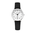 thumbnail image 2 of Men's Watch, Gaqring Quartz Business Casual Wristwatch, Openwork Alloy Case Leather Strap Lightweight Pin Buckle for Daily Work Dating, Black, 2 of 6