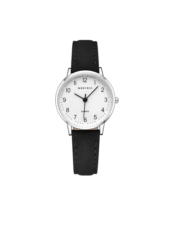 Yatlte Couple Watches for Men Women, Genuine Leather Mesh Band His and Hers, Quartz Wristwatch Gifts Set for Lovers