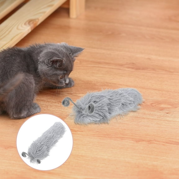 Milisten Cat Toys Interactive Plush Grey Indoor Cats Travel 1Set