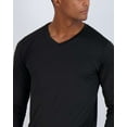 thumbnail image 4 of Real Essentials 4 Pack: Men's Dry Fit Long Sleeve V-Neck Active T-Shirt - Athletic Outdoor UPF 50+ (Available in Big & Tall), 4 of 6