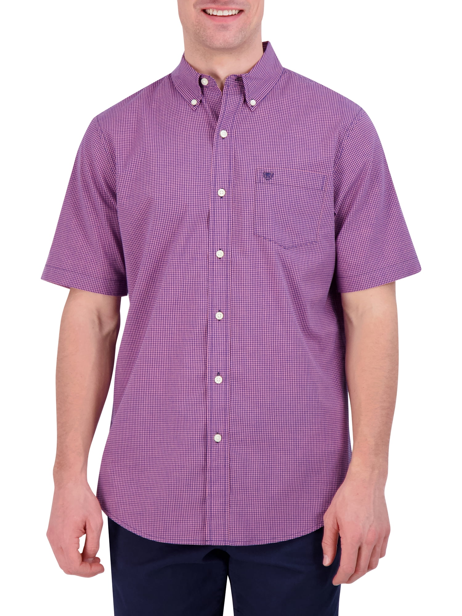 mens short sleeve chaps shirts