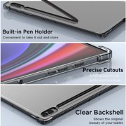AICase Clear for Samsung Galaxy Tab S9 Ultra Tablet Case, Soft TPU Ultra Slim Crystal Transparent Shockproof Cover for Galaxy Tab S9 Ultra 14.6 Inch 2023