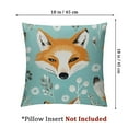 thumbnail image 4 of Hello Welcome Autumn Fall Cute Fox Animal Pillowcase King Pillow Cover Protector Pillow Sham Pillow Case with Zipper  for Long Throw Pillow, 4 of 7