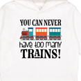thumbnail image 3 of Inktastic Toy Train Never Have Too Many Trains Toddler Hoodie, 3 of 4