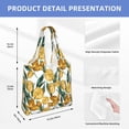 thumbnail image 3 of Vsdgher Yellow Tulips Print canvas Tote Bag, Lightweight Cloth Bags, Suitable for shopping, groceries, travel, 3 of 4