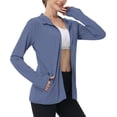 thumbnail image 2 of KALAKALA Sun Shirt Women with Hood Full Zip UPF 50+ Protection Fishing Hoodie Lightweight Long Sleeve Sunscreen Hiking Jackets, 2 of 6